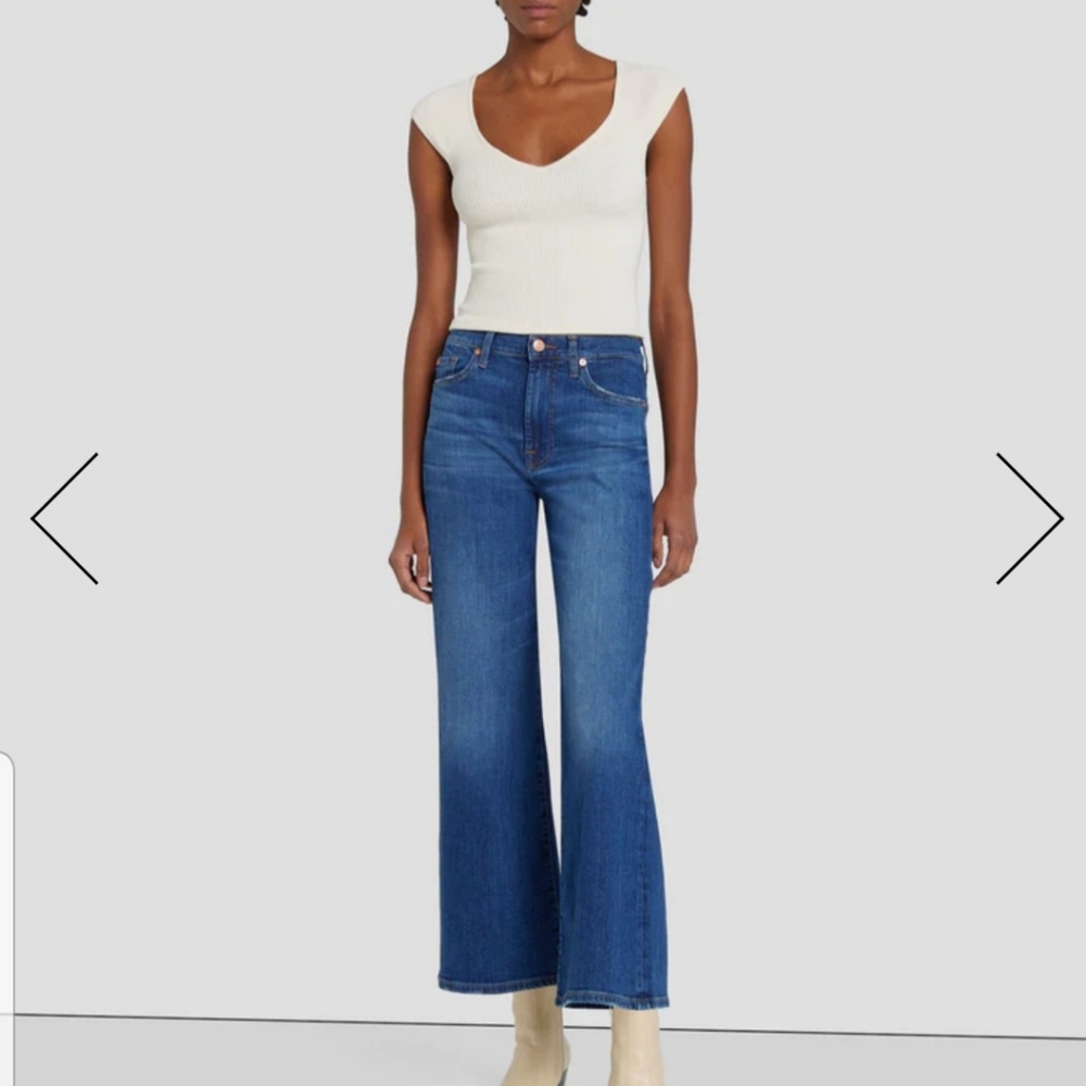 SOLD-NWT 7 For All Mankind Women's Cropped Jo Jeans, Sz 28
